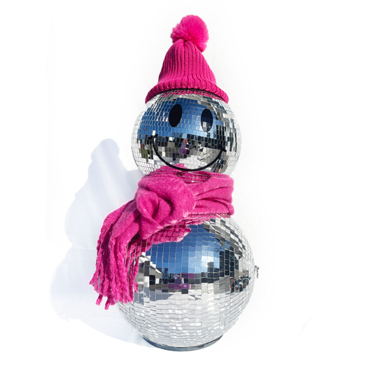DIY Disco Ball Snowman - A Bubbly Life