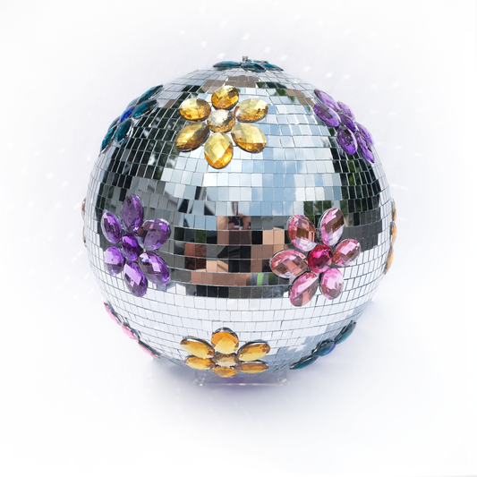Bedazzled Flower Disco Ball